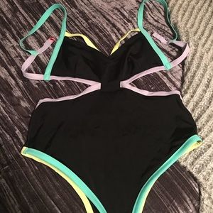 Victoria’s Secret colorful monokini.  Worn once.